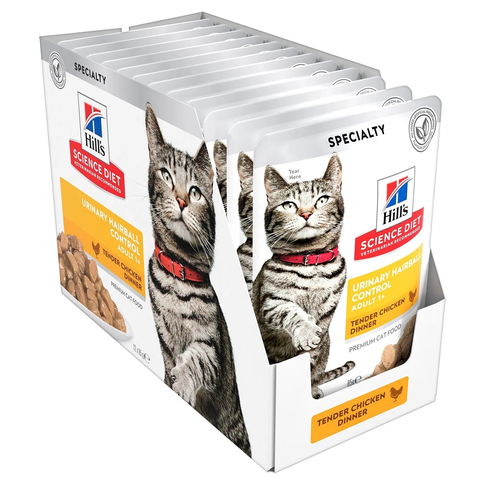 Hill's Science Diet Cat Food Pouch Adult Urinary Hairball Control Chicken - Kellyville Pets