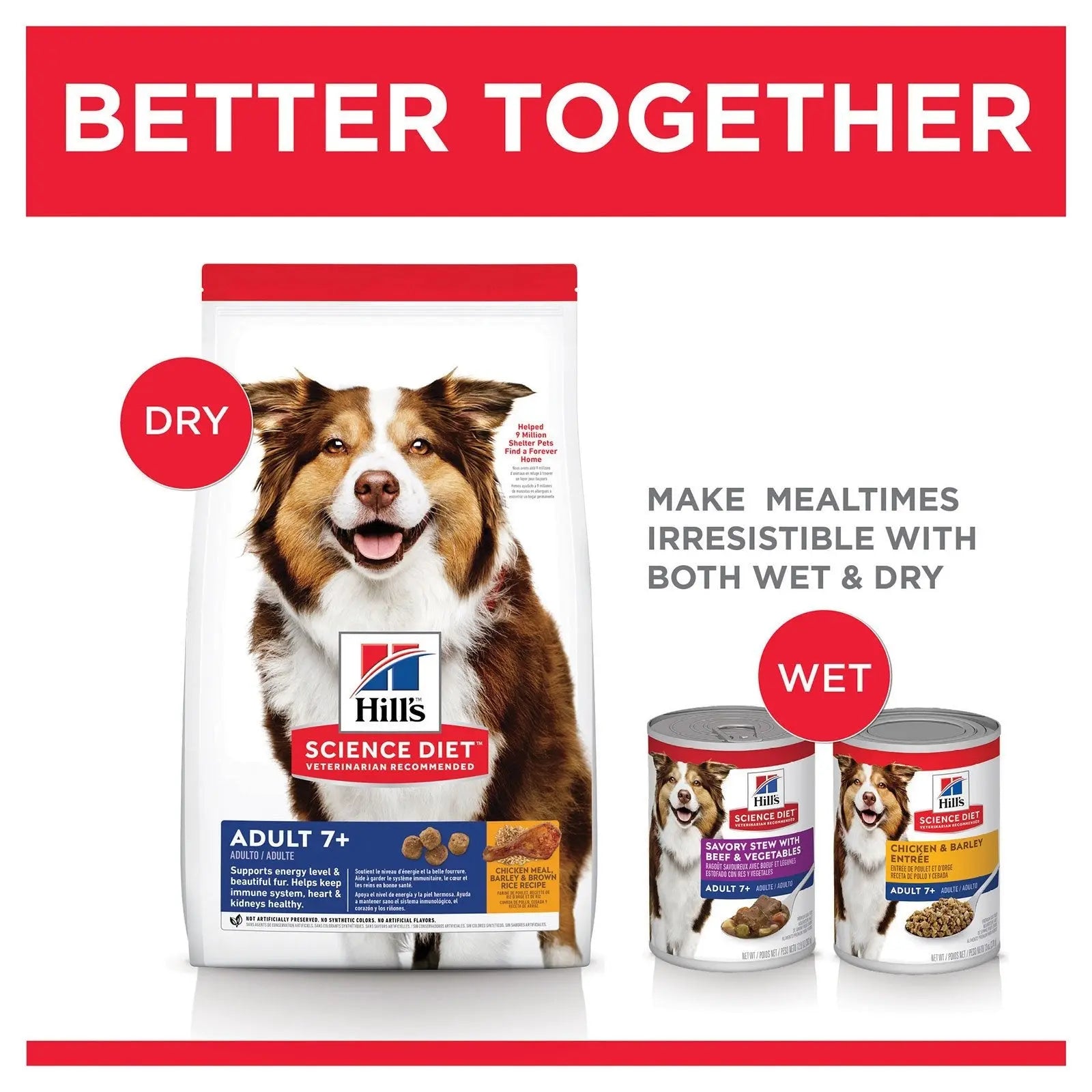 Hill's Science Diet Dog Food Adult 7+ Senior - Kellyville Pets