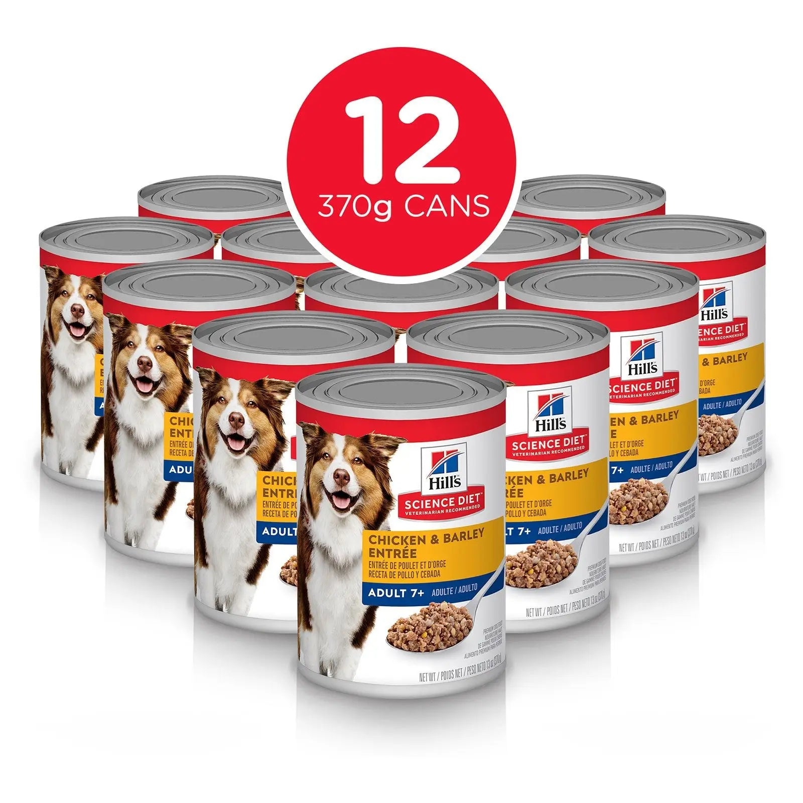 Hill's Science Diet Dog Food Can Adult 7+ Chicken & Barley Entrée - Kellyville Pets