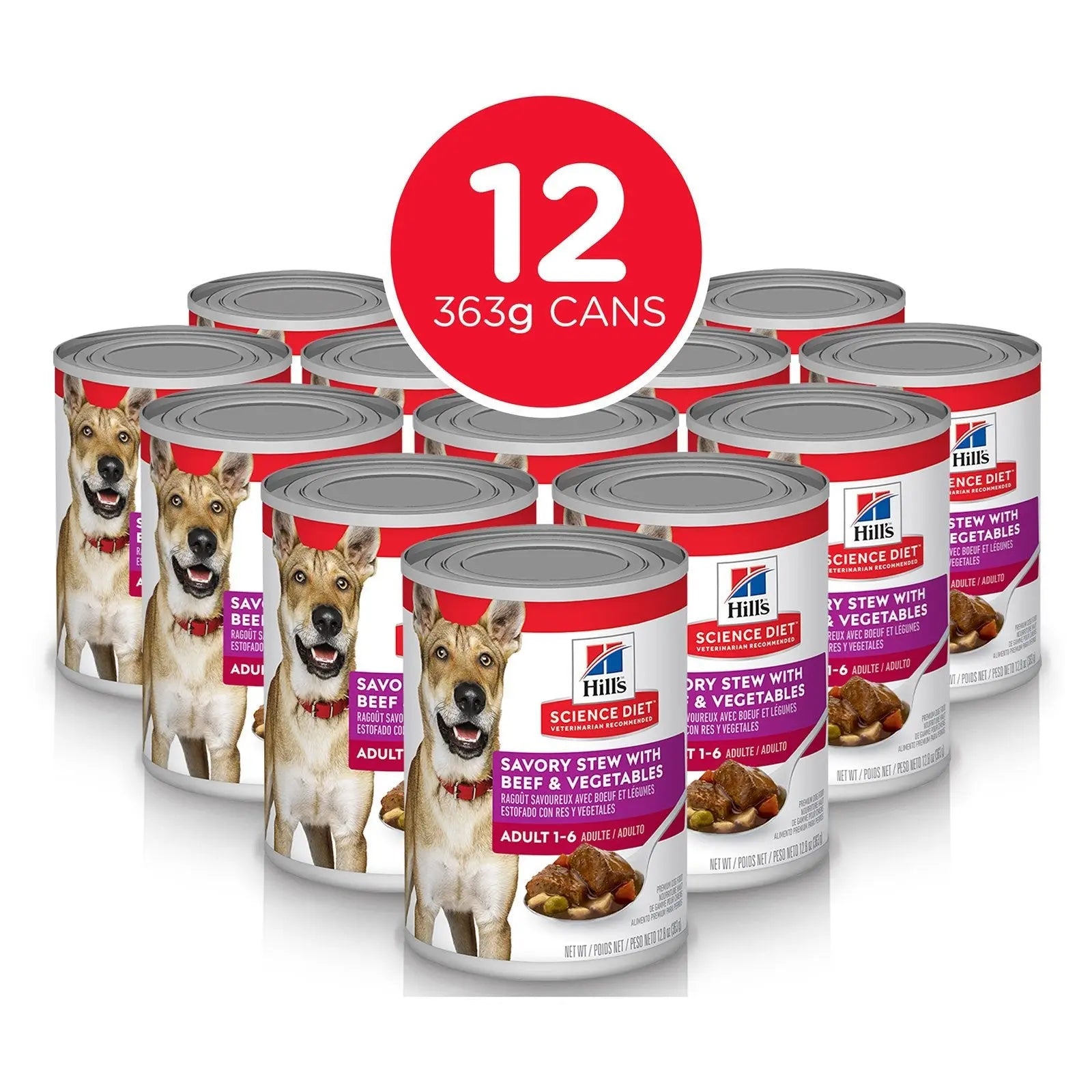 Hill's Science Diet Dog Food Can Adult Savoury Stew Beef & Vegetables - Kellyville Pets