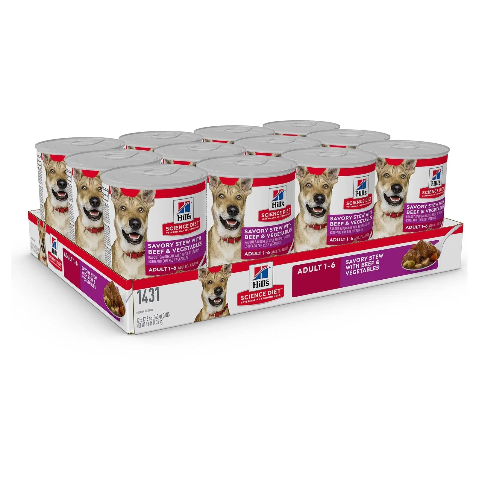 Hill's Science Diet Dog Food Can Adult Savoury Stew Beef & Vegetables - Kellyville Pets