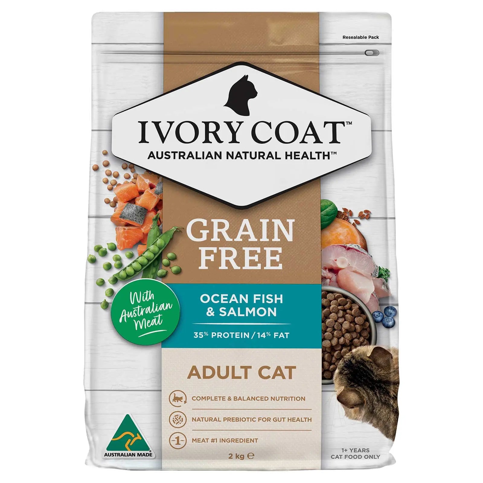Ivory Coat Grain Free Cat Food Adult Ocean Fish & Salmon - Kellyville Pets