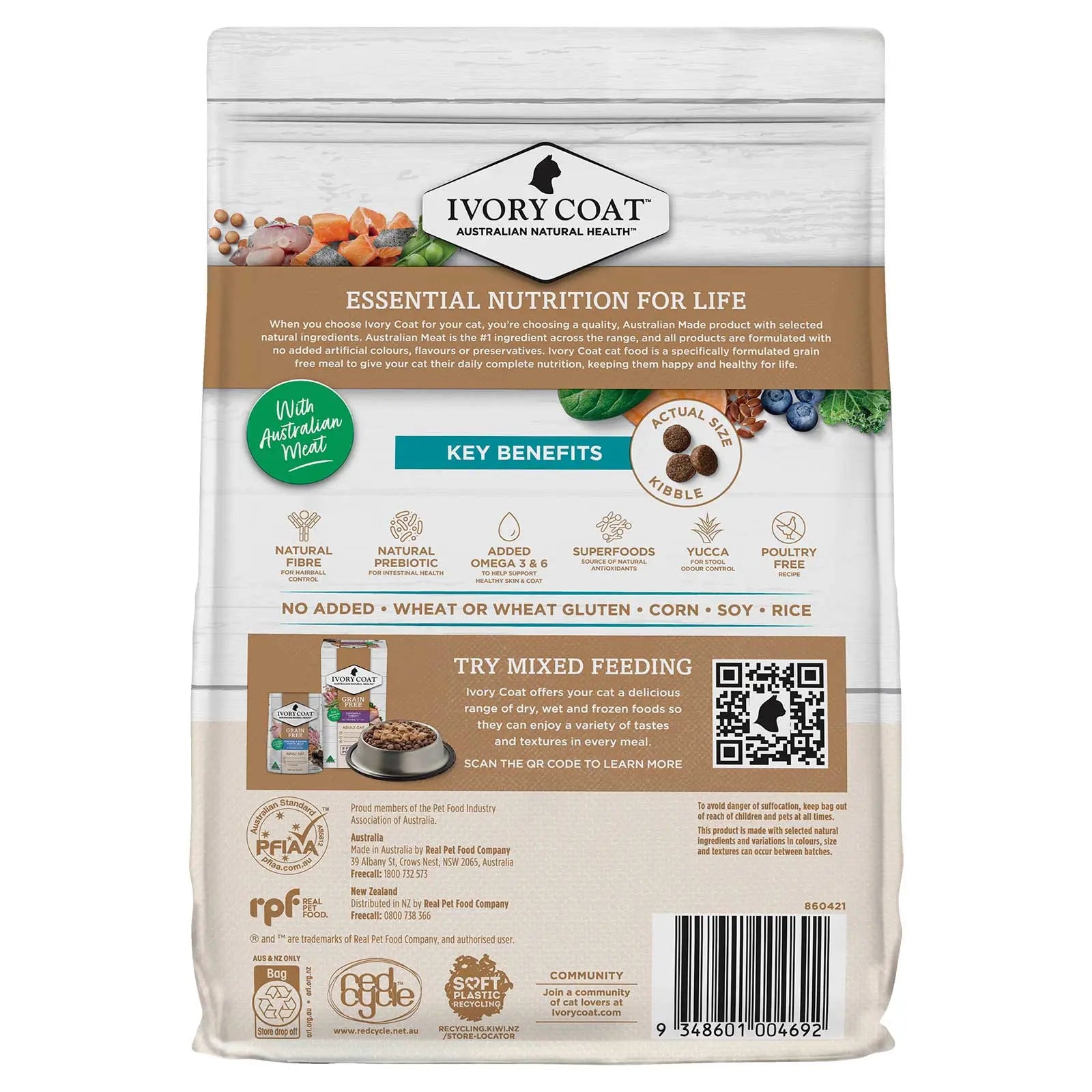 Ivory Coat Grain Free Cat Food Adult Ocean Fish & Salmon - Kellyville Pets