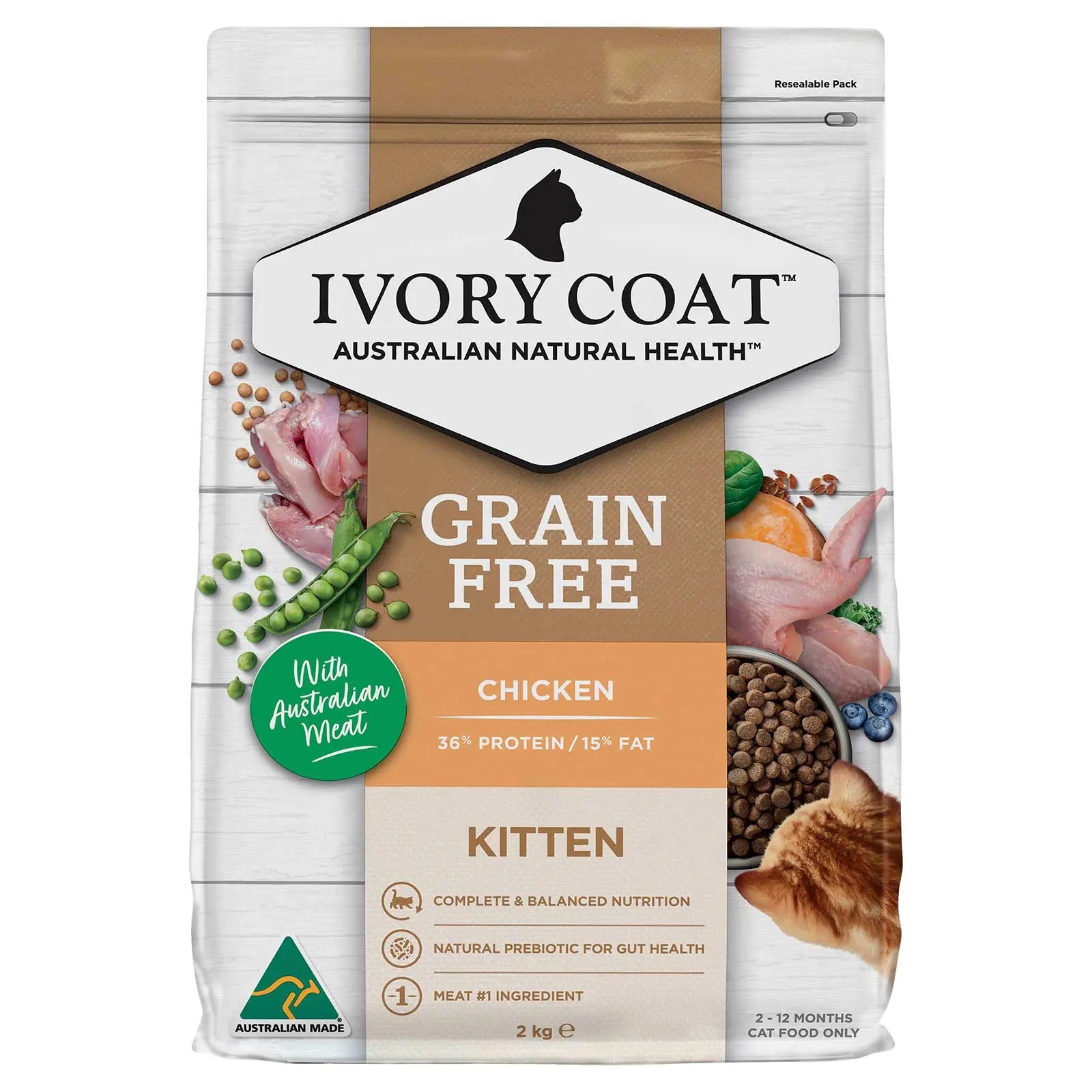 Ivory Coat Grain Free Cat Food Kitten Chicken - Kellyville Pets