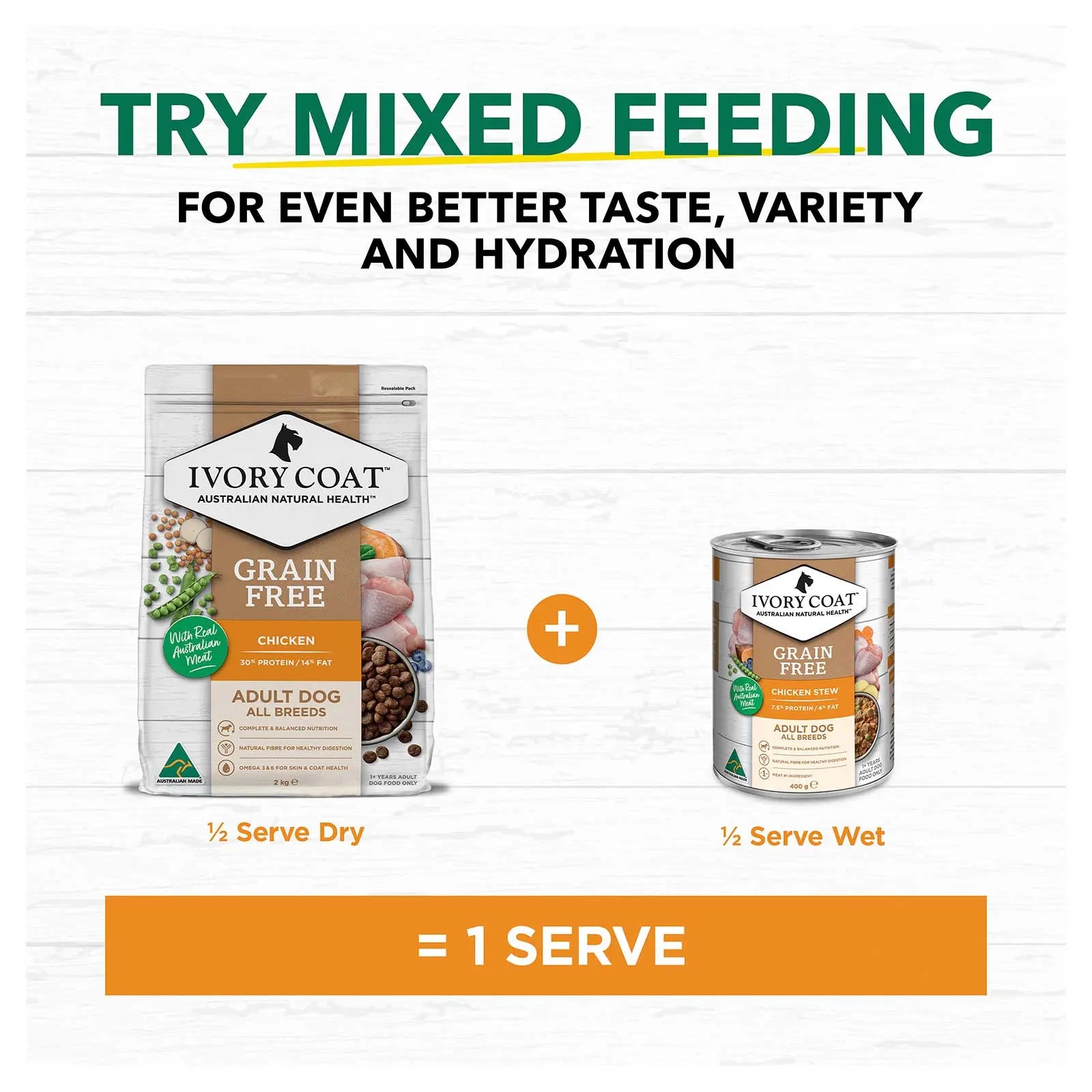 Ivory Coat Grain Free Dog Food Adult Chicken with Coconut Oil - Kellyville Pets