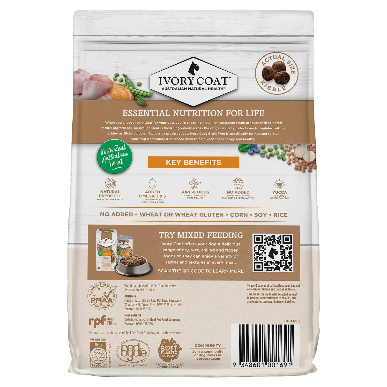 Ivory Coat Grain Free Dog Food Adult Chicken with Coconut Oil - Kellyville Pets