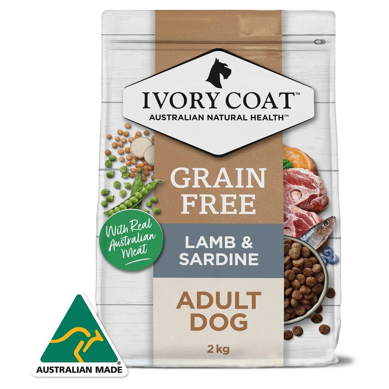 Ivory Coat Grain Free Dog Food Adult Lamb & Sardine - Kellyville Pets