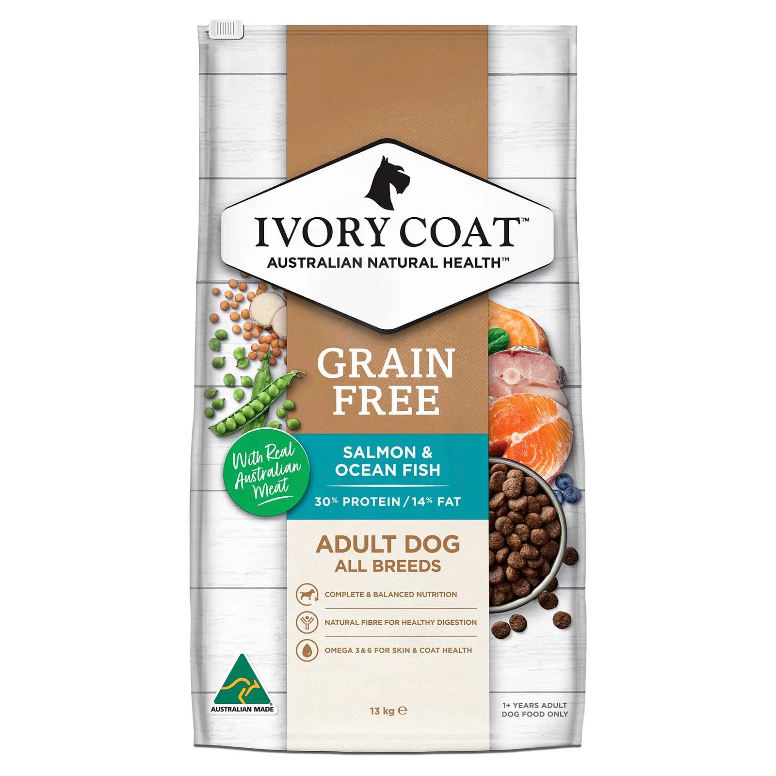 Ivory Coat Grain Free Dog Food Adult Salmon & Ocean Fish - Kellyville Pets