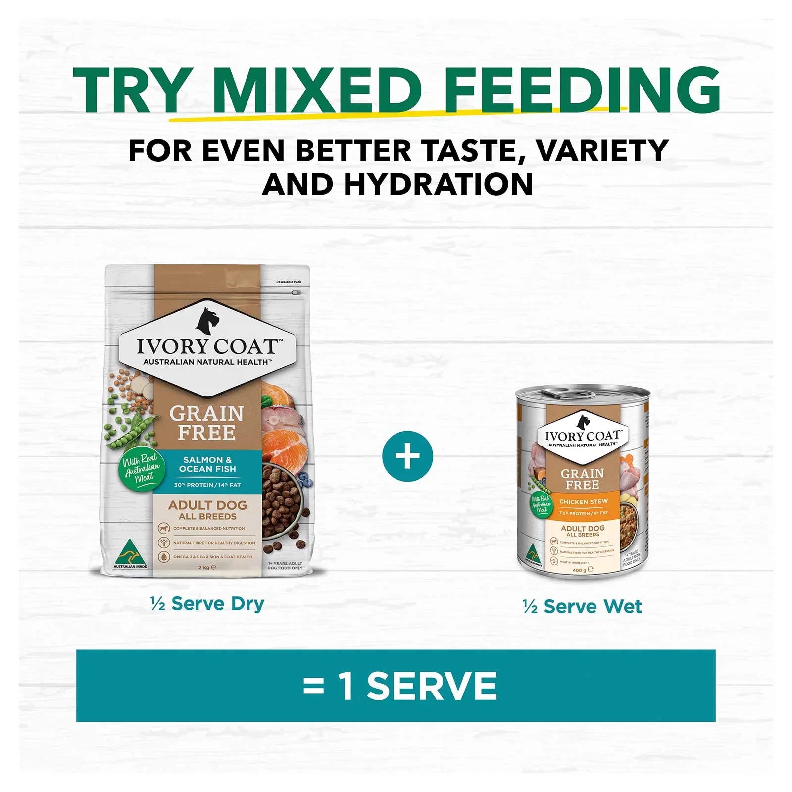 Ivory Coat Grain Free Dog Food Adult Salmon & Ocean Fish - Kellyville Pets