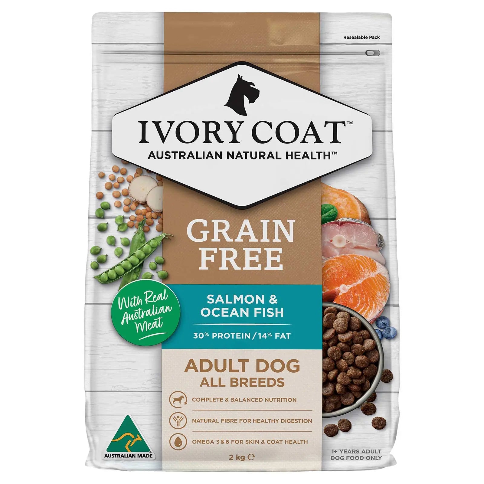 Ivory Coat Grain Free Dog Food Adult Salmon & Ocean Fish - Kellyville Pets