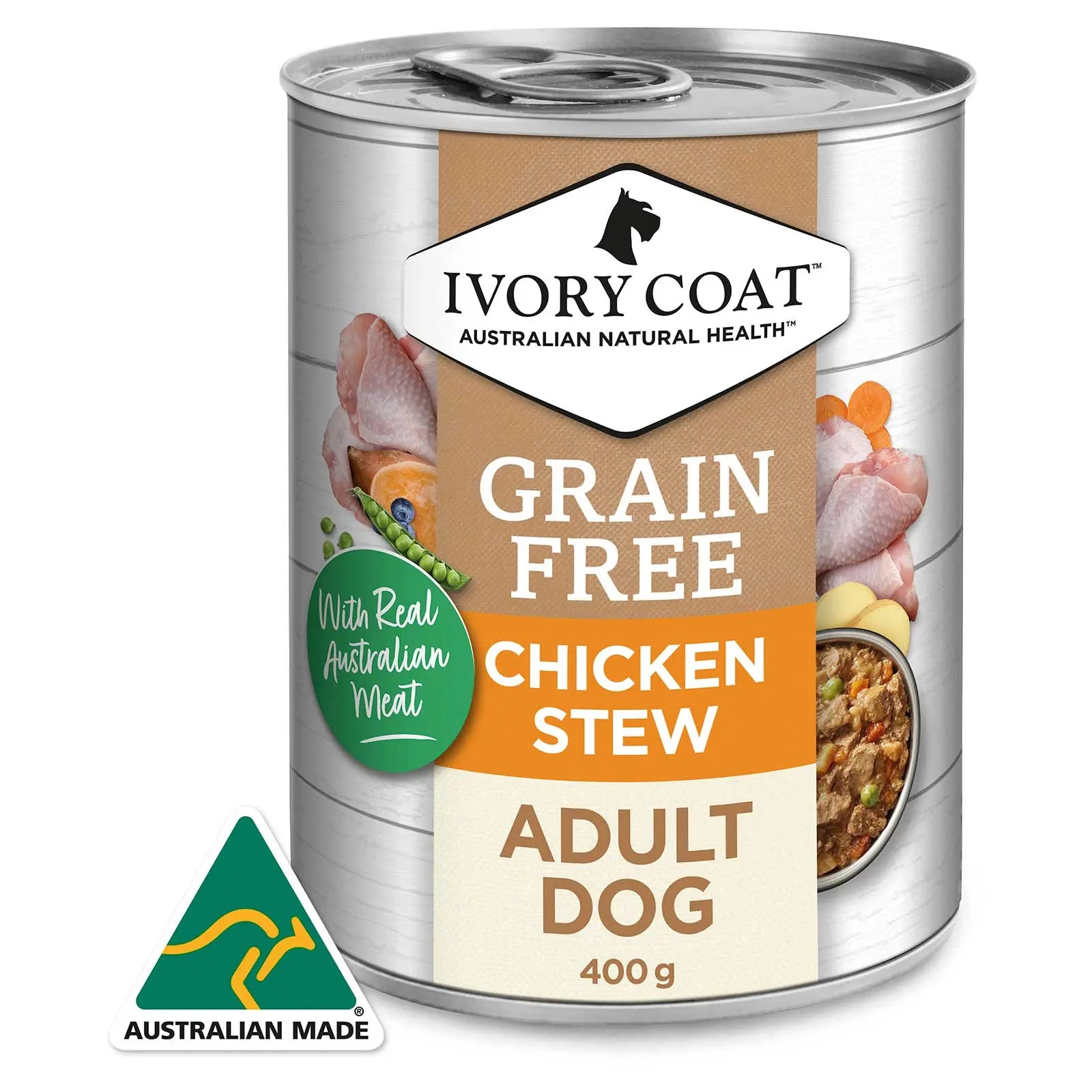 Ivory Coat Grain Free Dog Food Can Adult Chicken Stew - Kellyville Pets