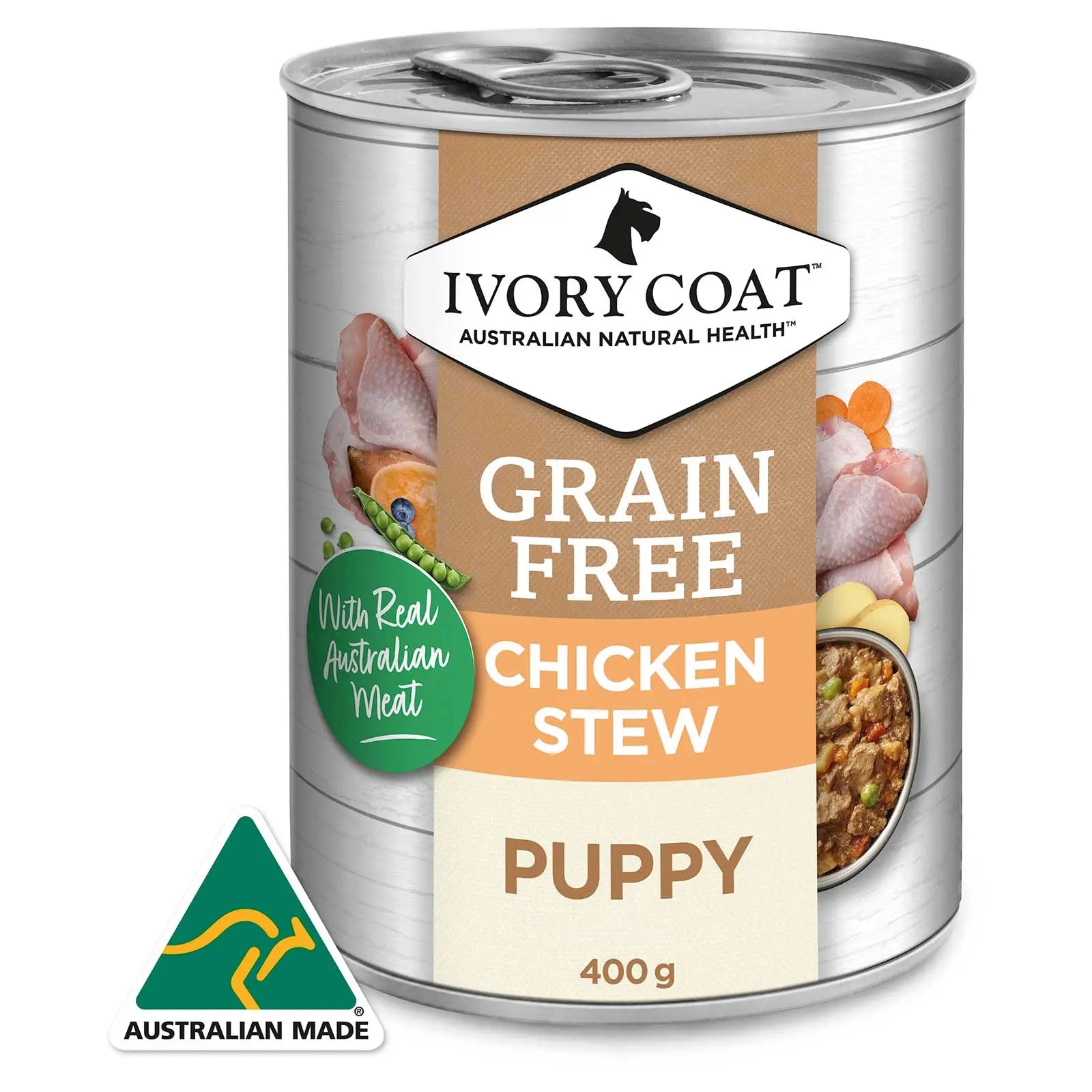 Ivory Coat Grain Free Dog Food Can Puppy Chicken Stew - Kellyville Pets