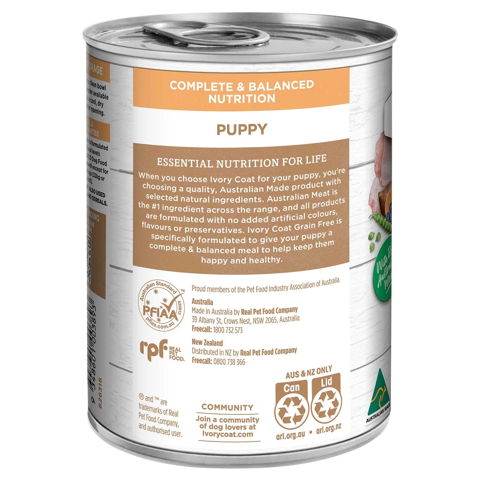 Ivory Coat Grain Free Dog Food Can Puppy Chicken Stew - Kellyville Pets