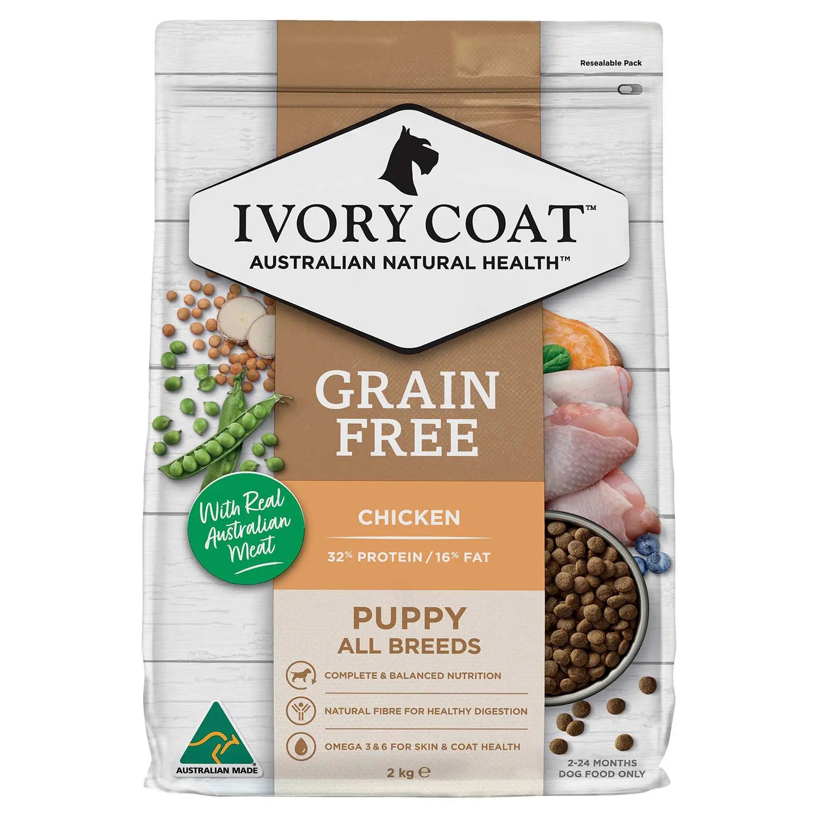 Ivory Coat Grain Free Dog Food Puppy Chicken - Kellyville Pets