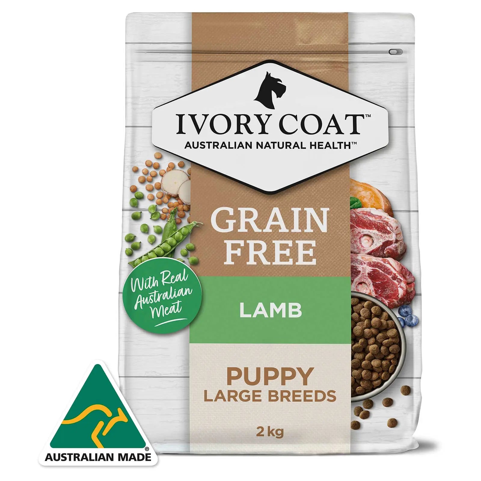 Ivory Coat Grain Free Dog Food Puppy Large Breed Lamb - Kellyville Pets