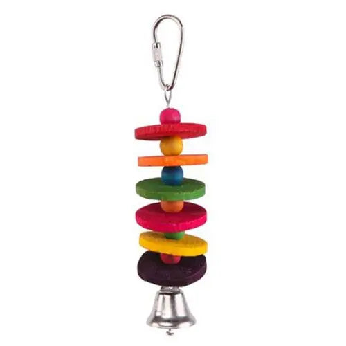Kazoo Bird Toy Round Chips & Bell - Kellyville Pets