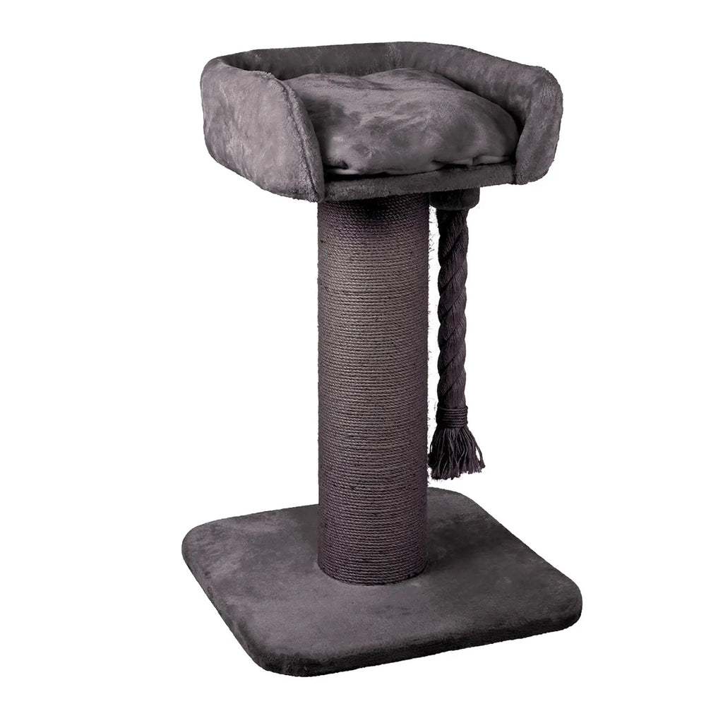 Kazoo Cat Scratcher High Bed Post w/ Rope Charcoal Kellyville