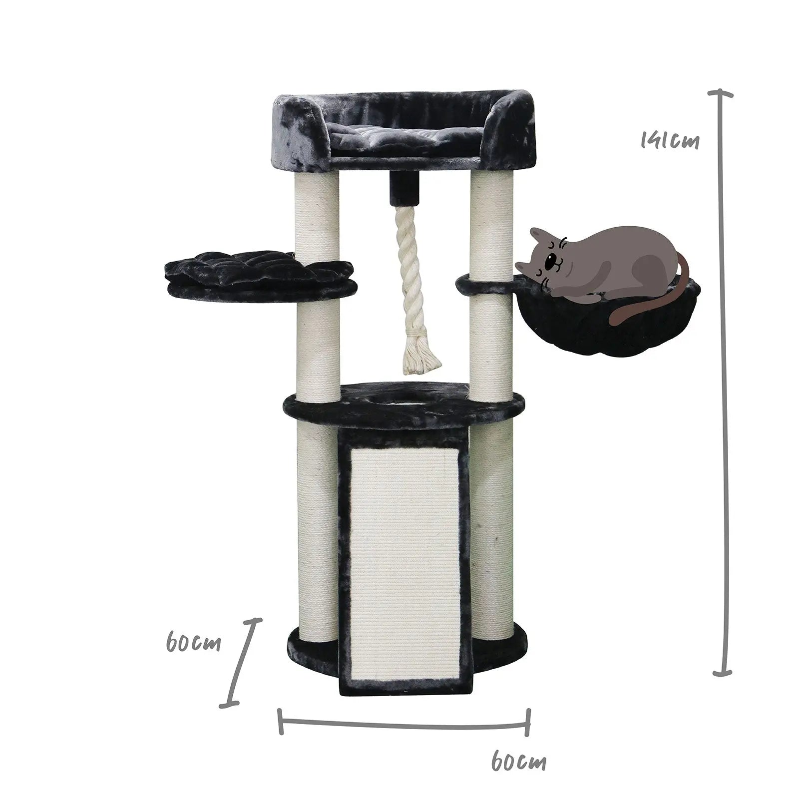 Kazoo Cat Scratcher - Scratch & Sleep Playground - Kellyville Pets