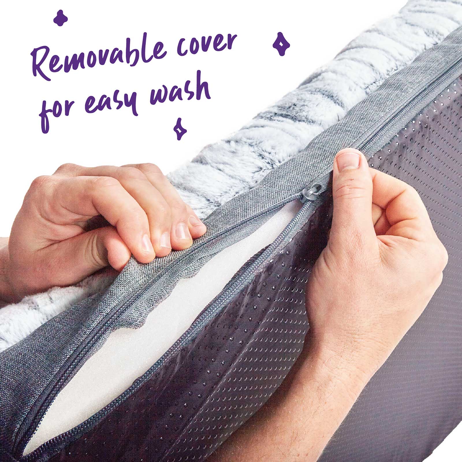 Kazoo Cloud Comfort Light Grey Dog Bed - Kellyville Pets