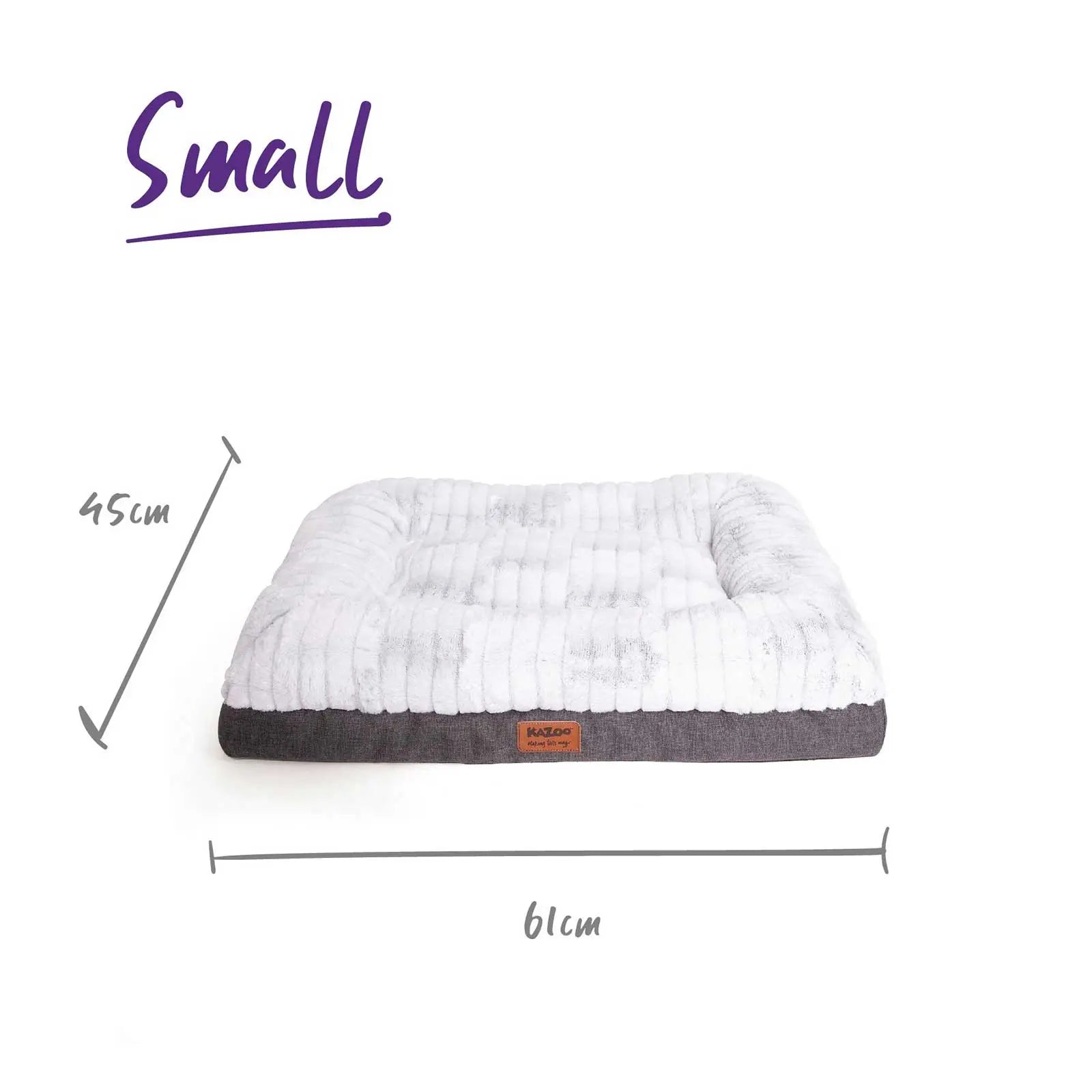 Kazoo Cloud Comfort Light Grey Dog Bed - Kellyville Pets