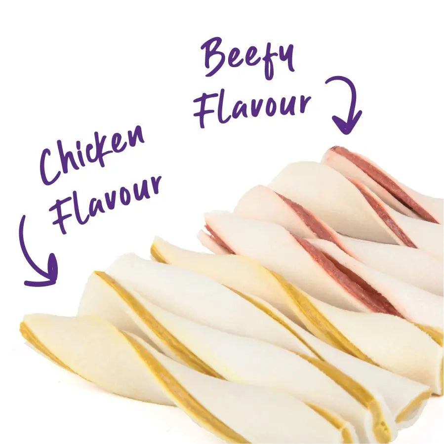 Kazoo Rawhide Spiral Twist Dog Treat - Kellyville Pets