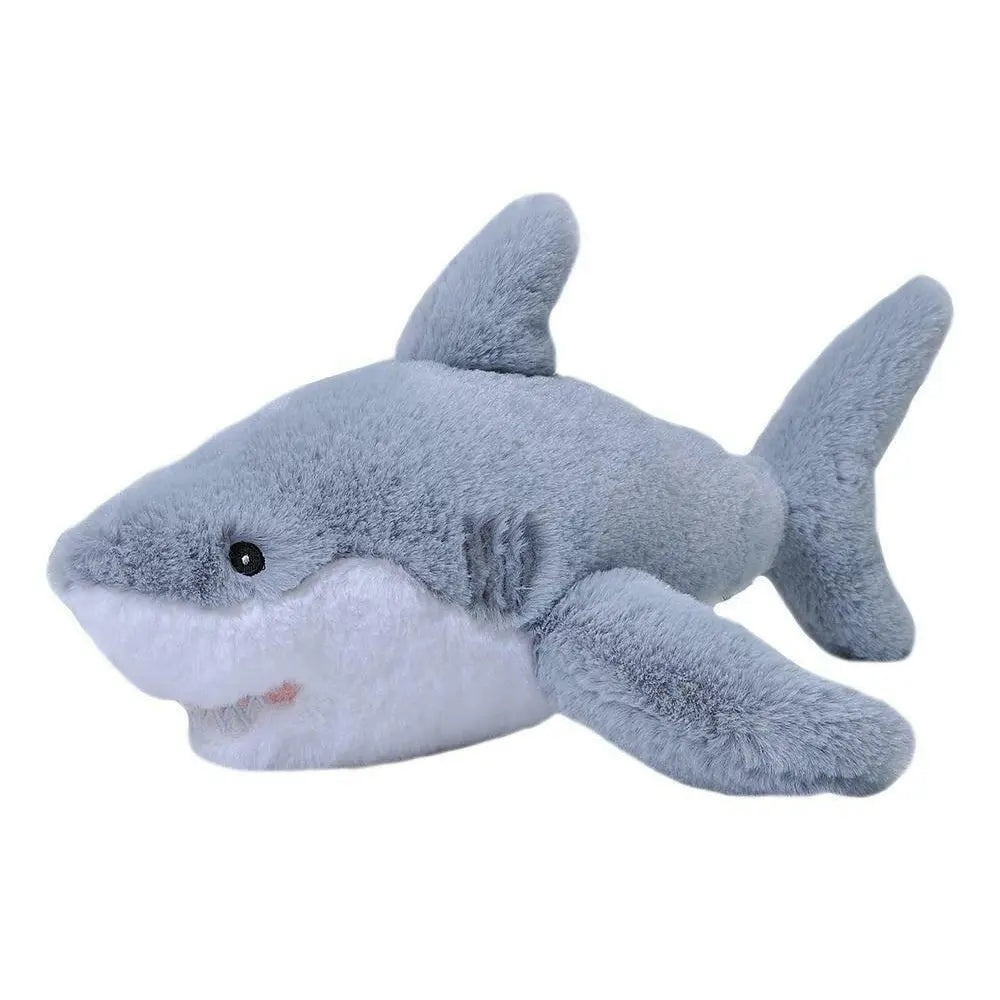 Kids Plush Great White Shark Ecokin 12" - Kellyville Pets