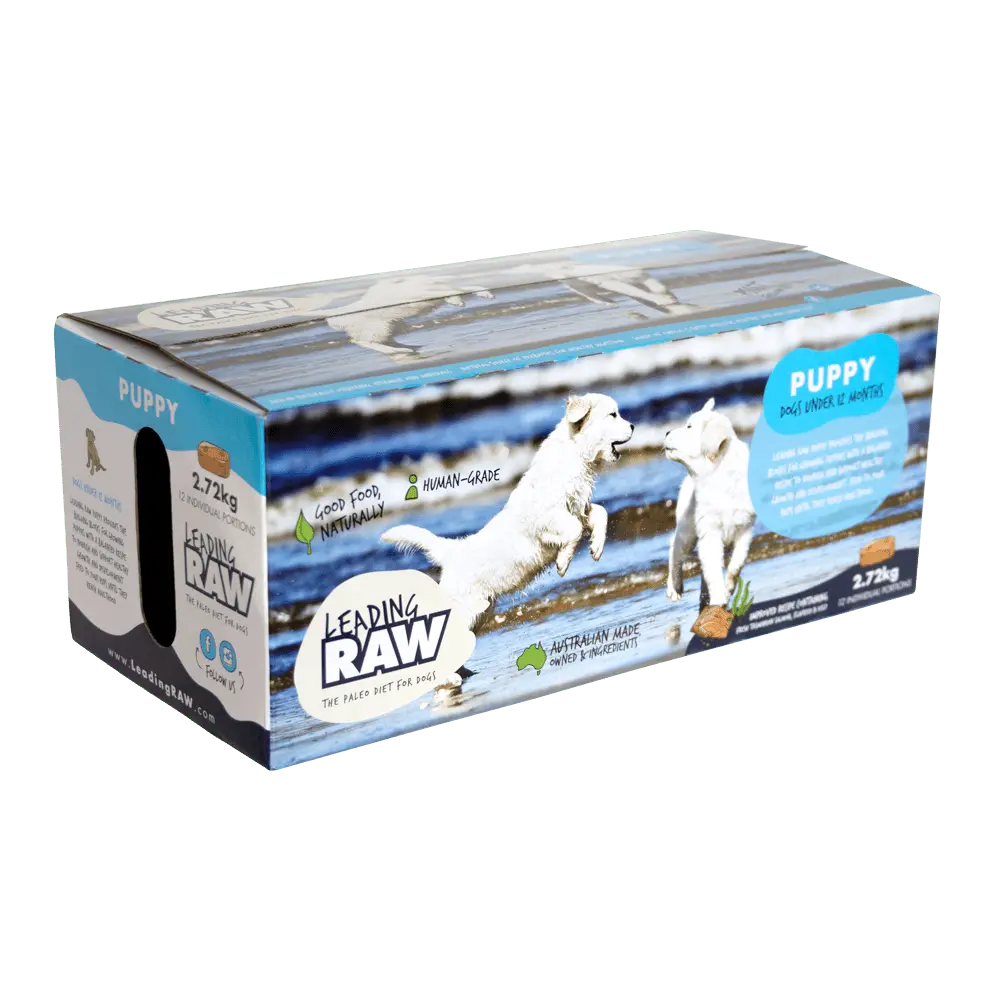Leading Raw Dog Food Puppy 2.7kg 12pk - Kellyville Pets