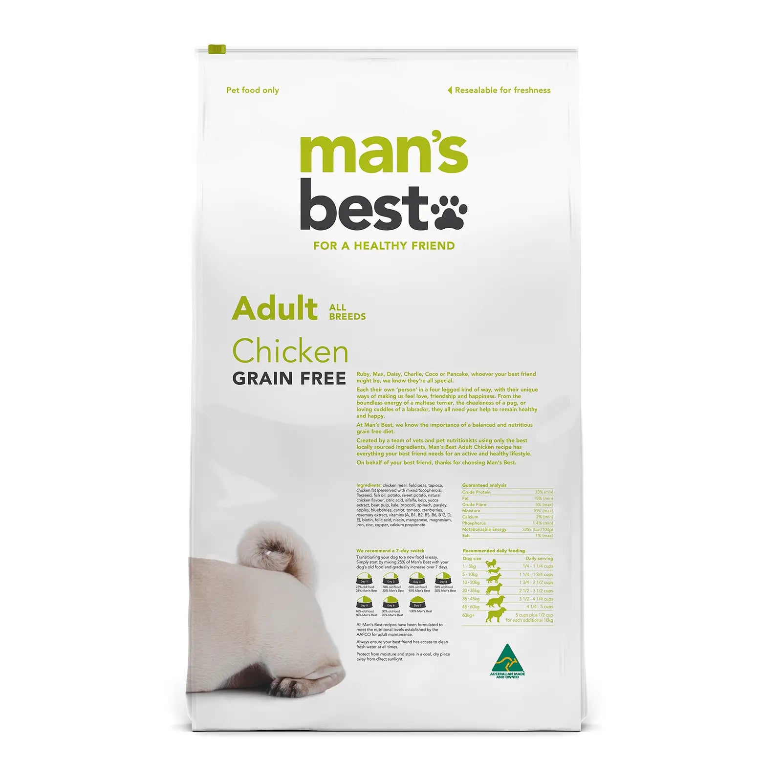 Man's Best Dog Food Adult Chicken - Kellyville Pets