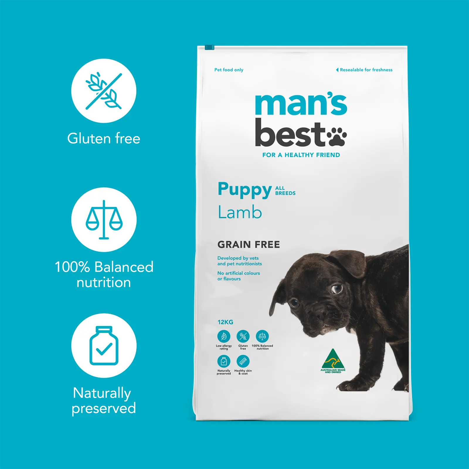 Man's Best Dog Food Puppy Lamb - Kellyville Pets