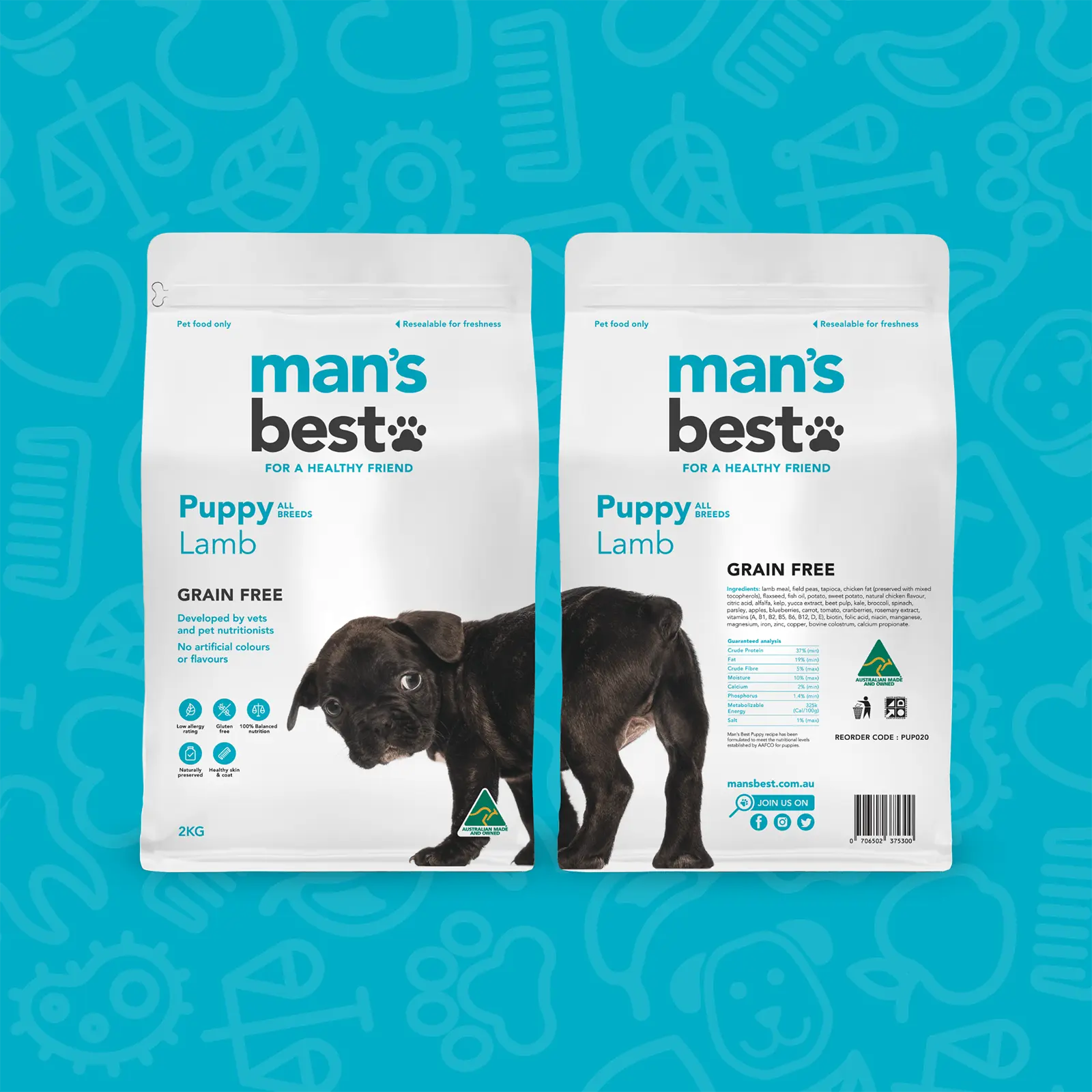 Man's Best Dog Food Puppy Lamb - Kellyville Pets