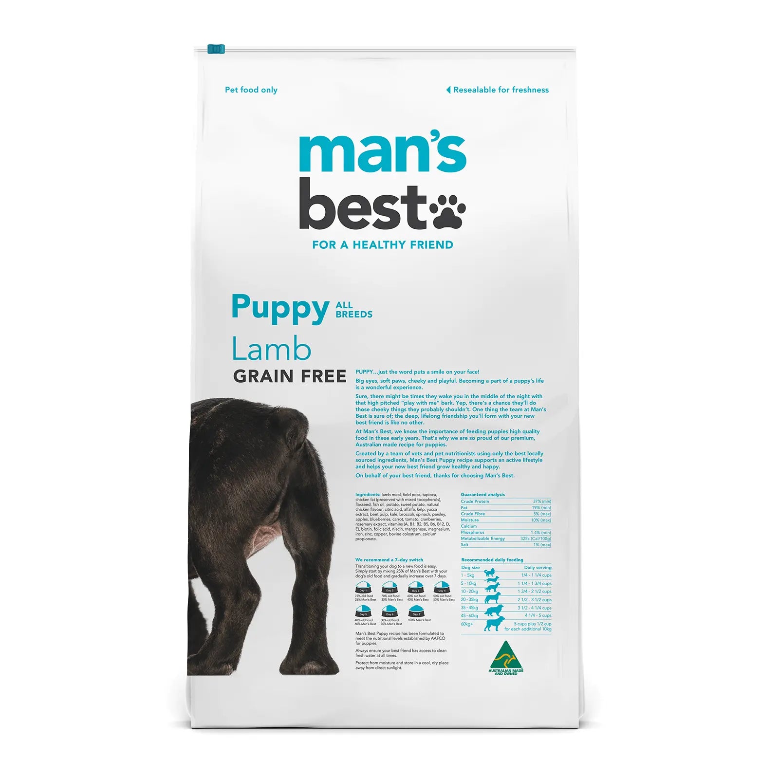 Man's Best Dog Food Puppy Lamb - Kellyville Pets