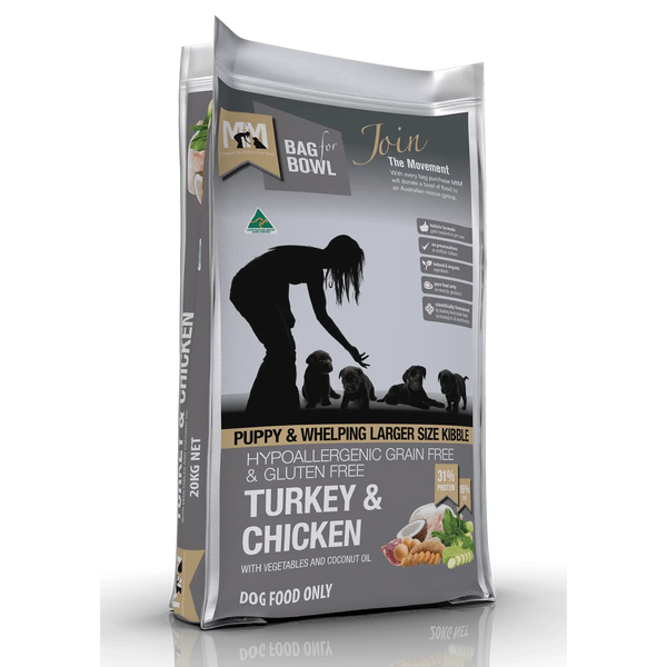 Meals For Mutts Grain Free Dog Food Puppy Large Kibble Turkey & Chicken - Kellyville Pets