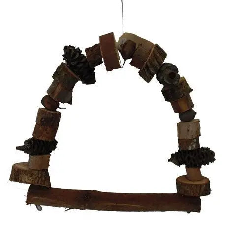 Natural Bird Toy Dome Swing - Kellyville Pets