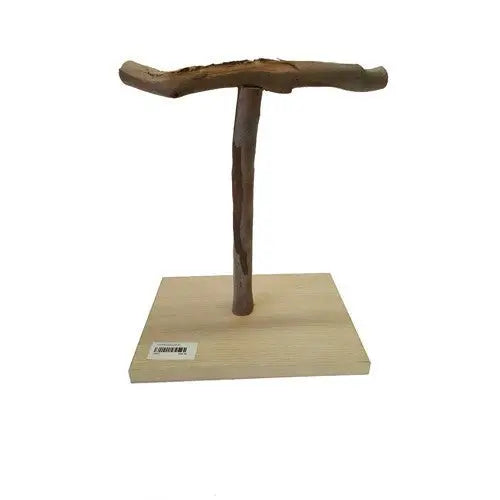 Natural Plain Bird T Stand - Kellyville Pets