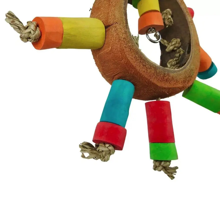 Nino's Java Bird Toy Coco Ship Wheel - Kellyville Pets