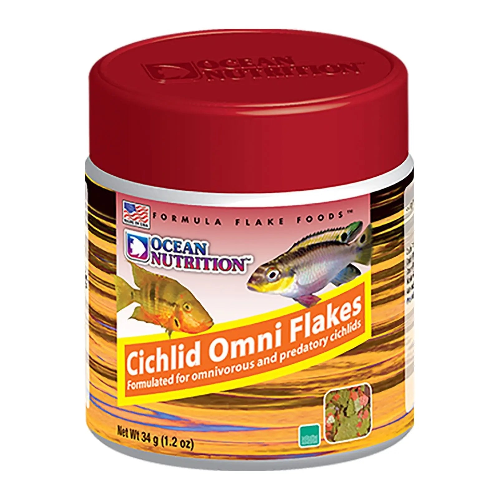 Ocean Nutrition Cichlid Omni Flakes - Kellyville Pets