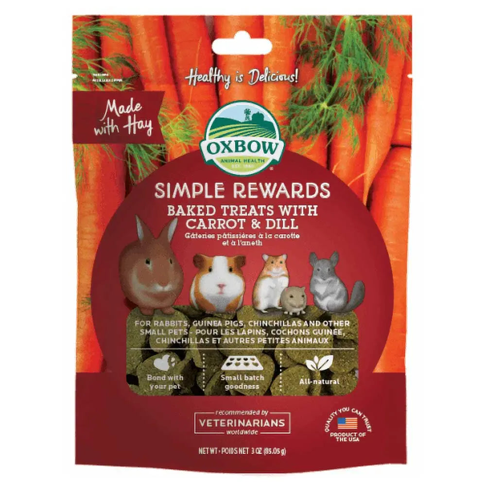 Oxbow Simple Rewards Timothy Treats Carrot & Dill - Kellyville Pets