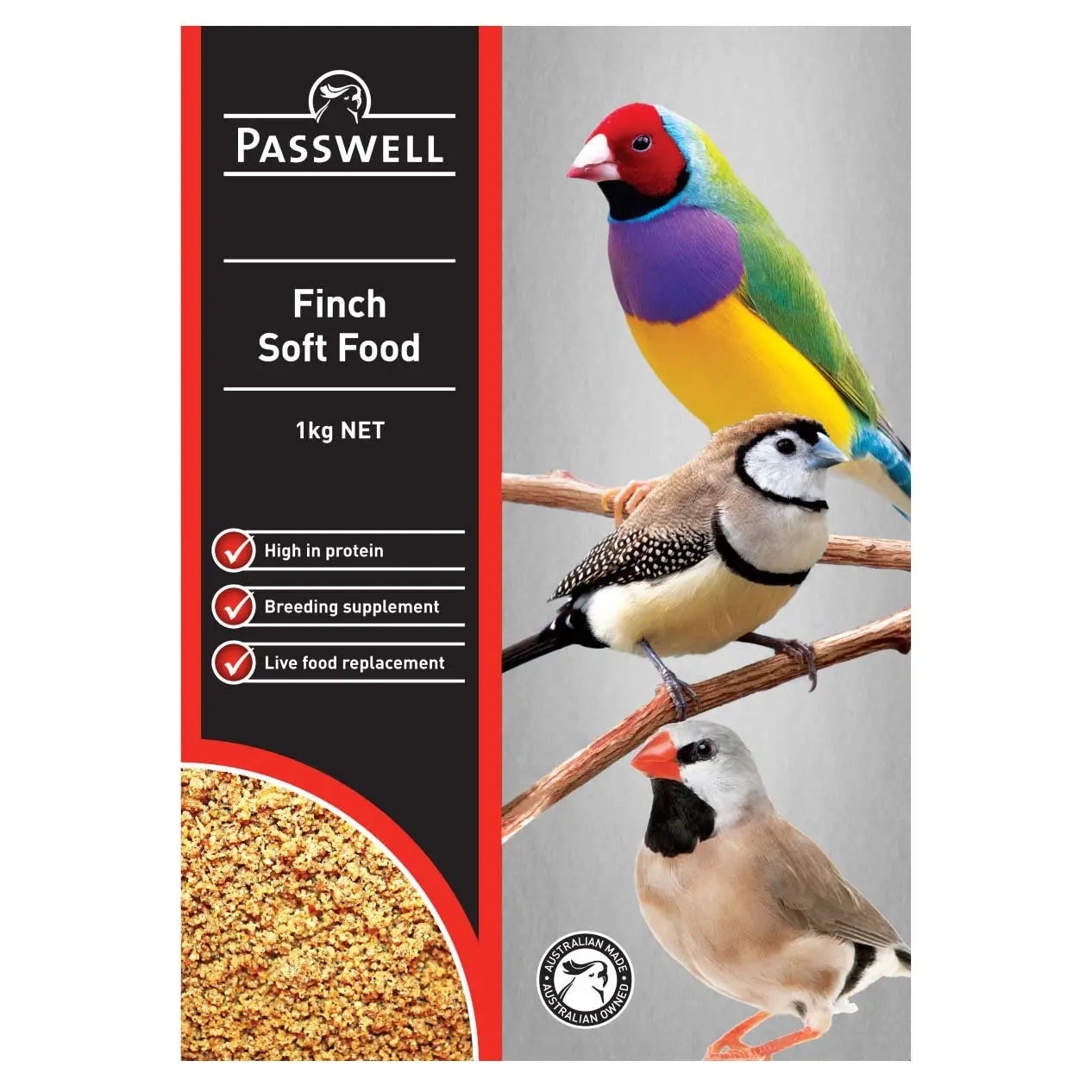 Passwell Finch Soft Food 1kg - Kellyville Pets