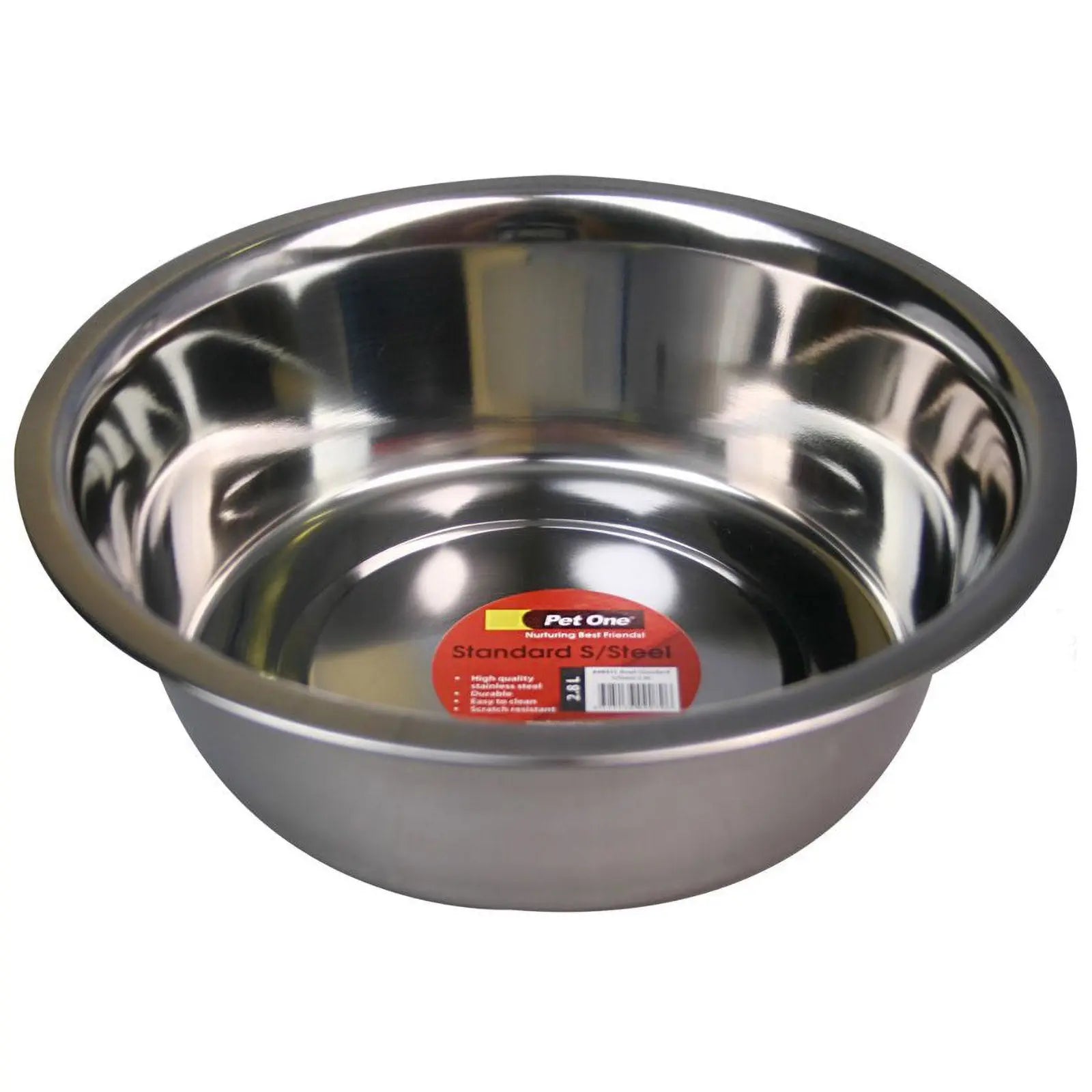 Pet One Stainless Steel Dog Bowl - Kellyville Pets