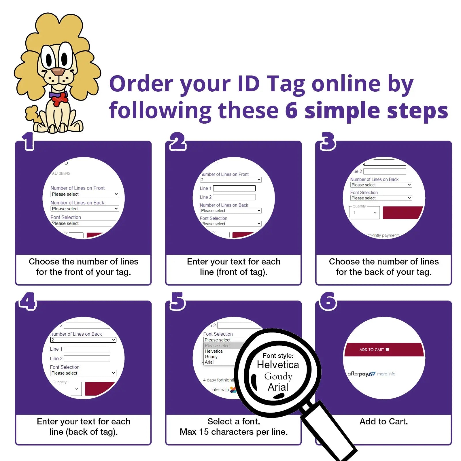Pet Tag Basic Circle - Kellyville Pets