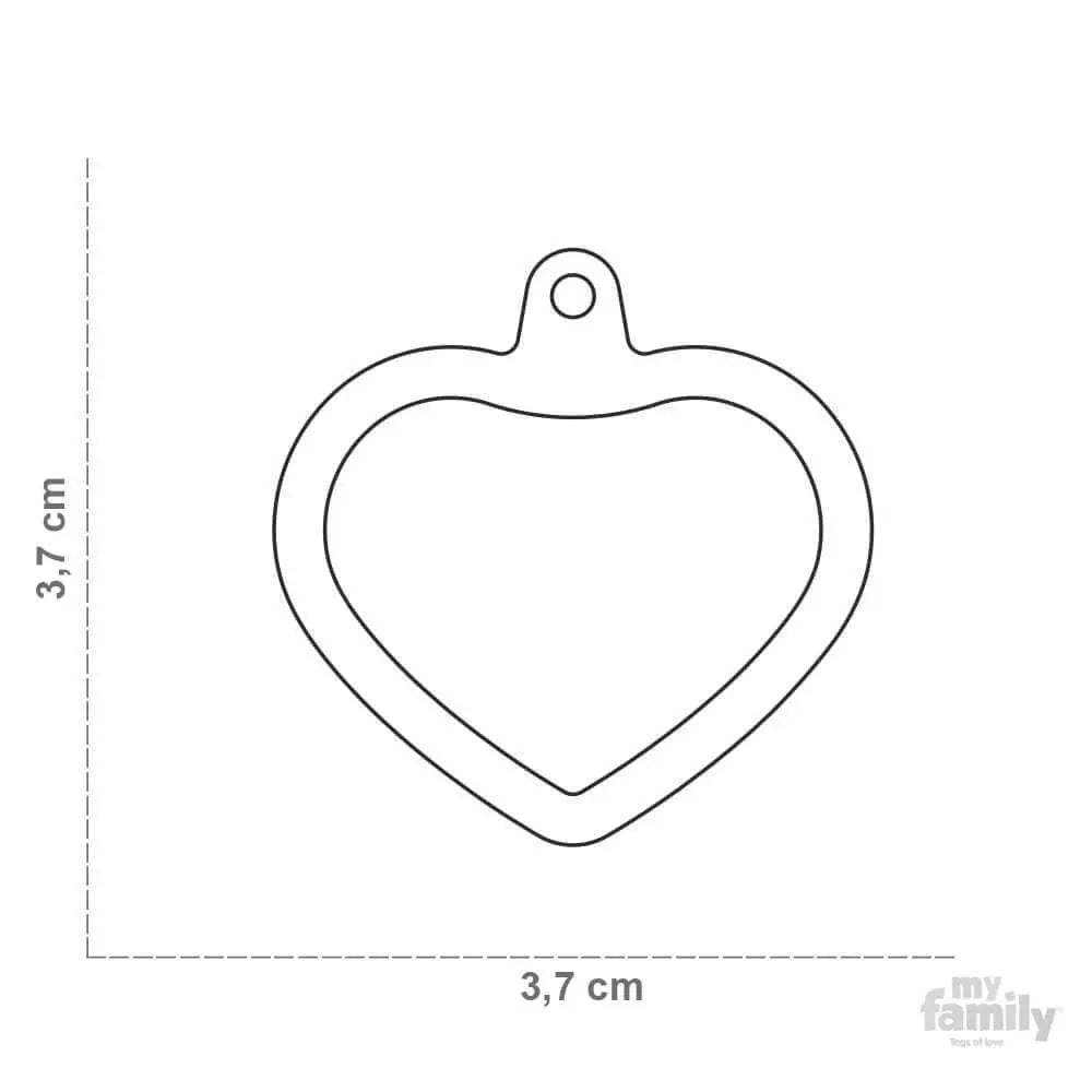 Pet Tag Hushtag Heart - Kellyville Pets