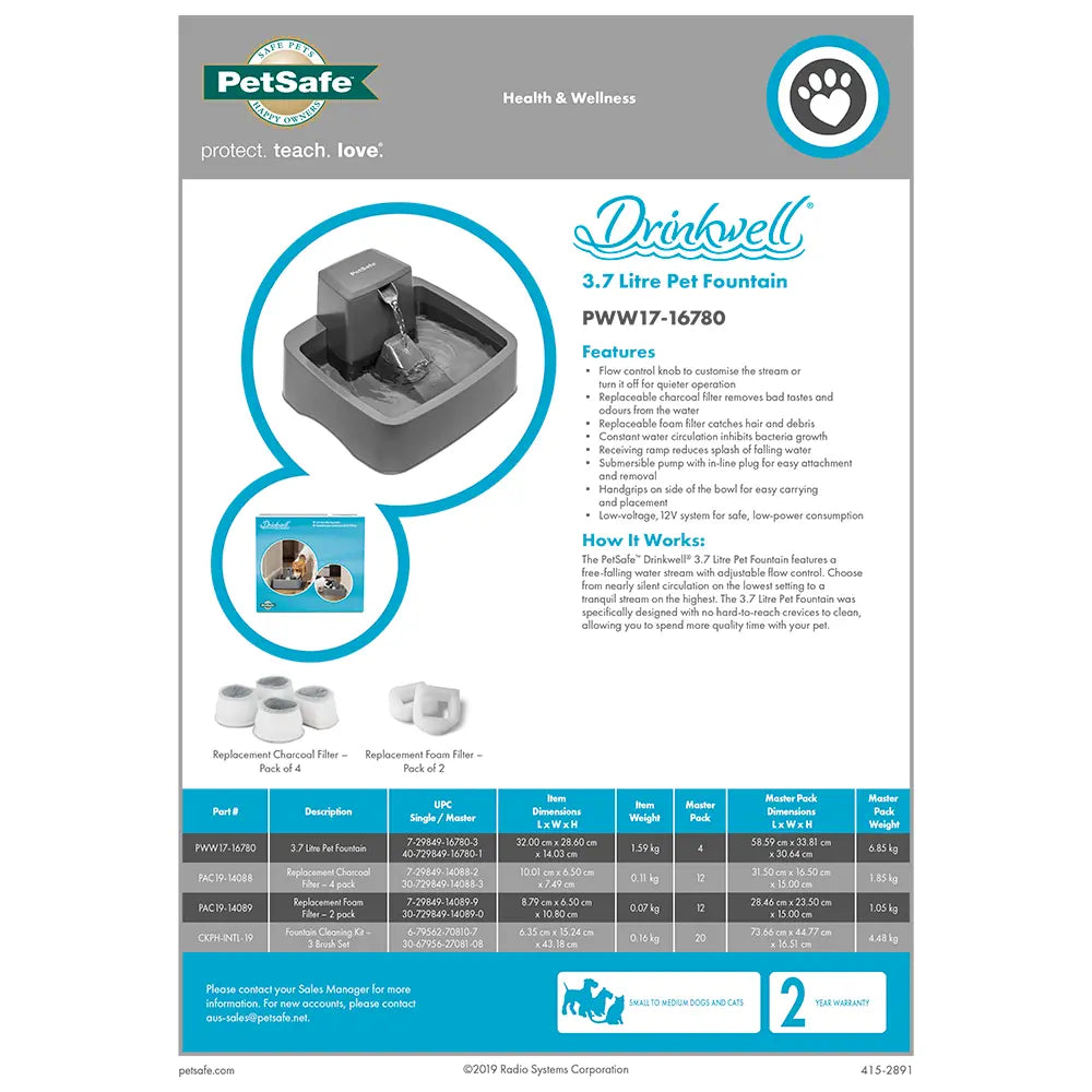 PetSafe Drinkwell Pet Fountain - Kellyville Pets