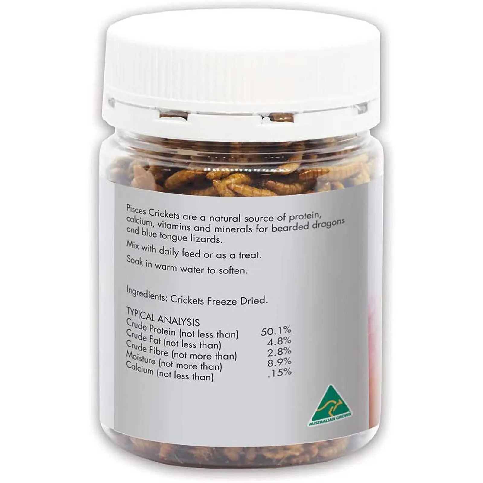 Pisces Freeze Dried Crickets Jar - Kellyville Pets