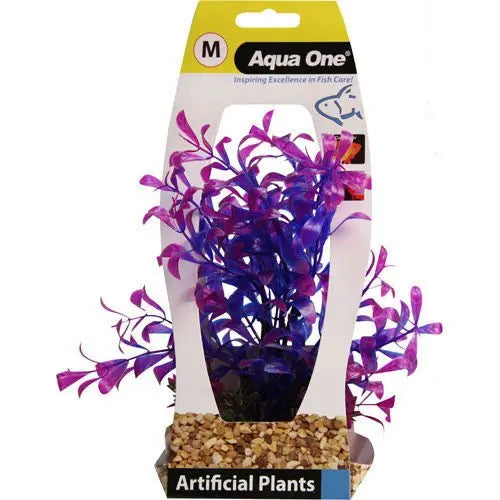 Plastic Plant Blue Hygrophilia Medium - Kellyville Pets