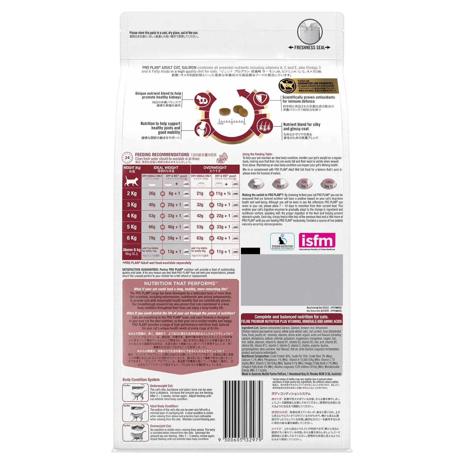 Pro Plan Cat Food Adult Salmon - Kellyville Pets