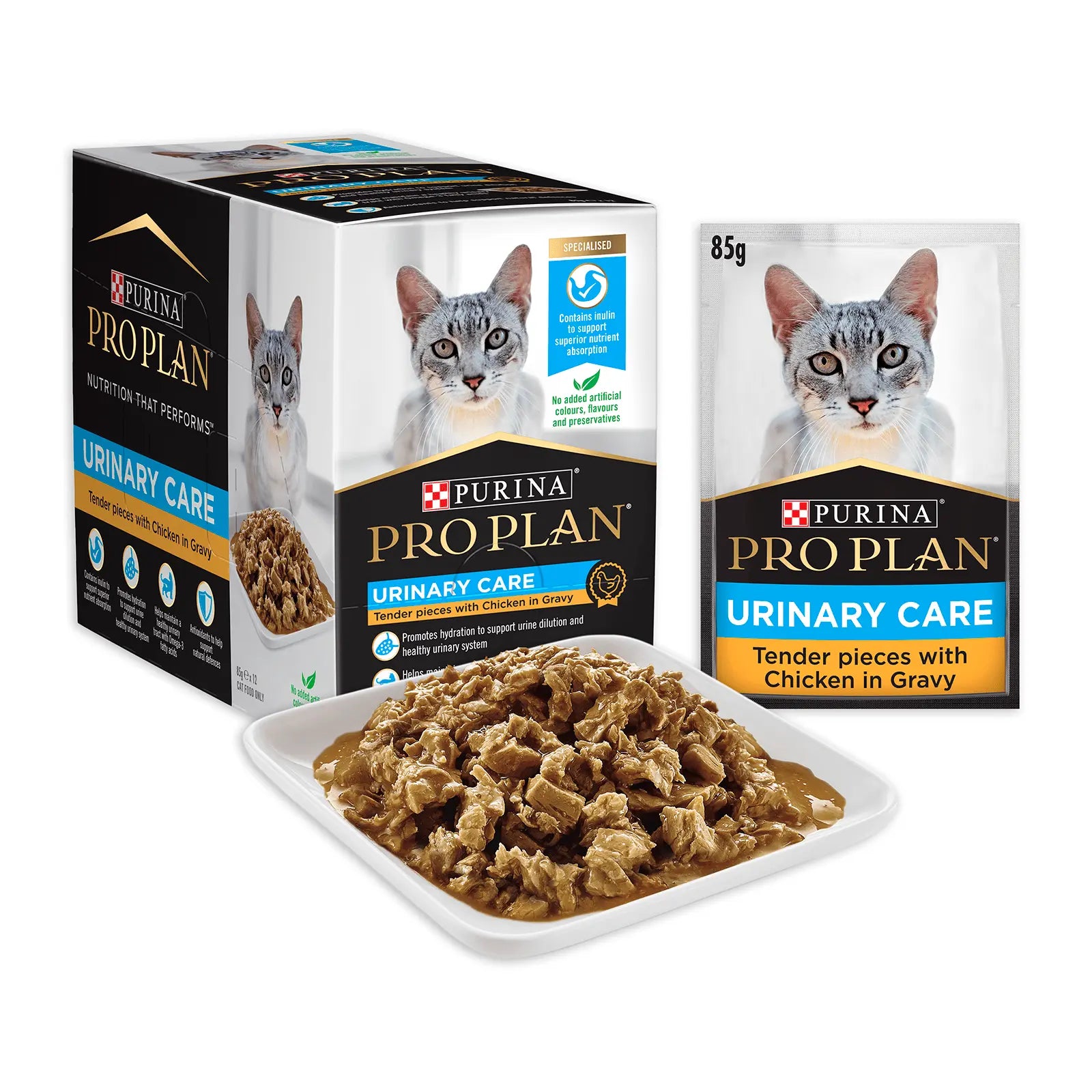 Pro Plan Cat Food Pouch Adult Urinary Health Chicken & Gravy - Kellyville Pets