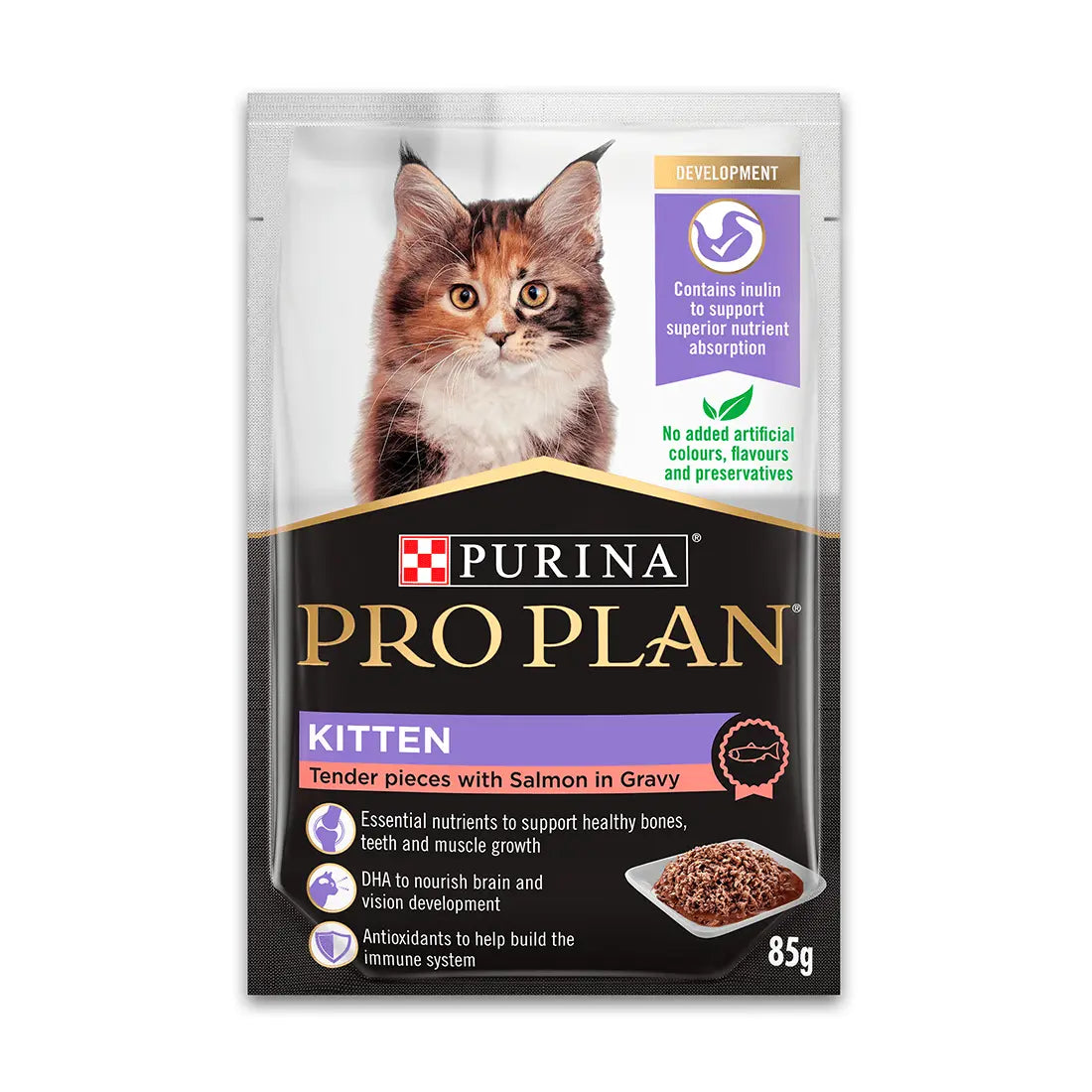 Pro Plan Cat Food Pouch Kitten Salmon & Gravy - Kellyville Pets