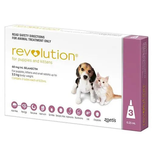 Revolution for Puppies & Kittens Up To 2.5kg - Kellyville Pets