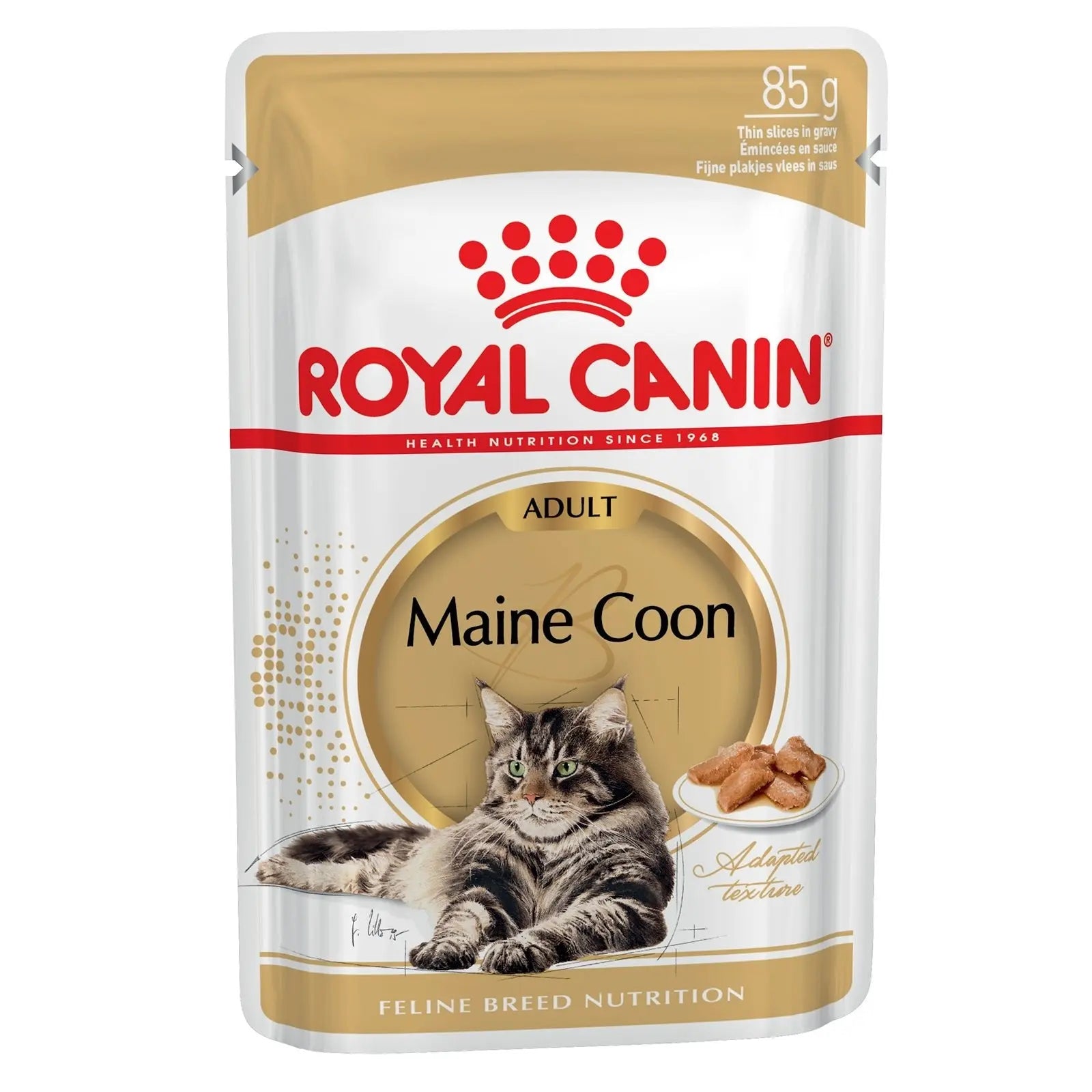 Royal Canin Cat Food Pouch Adult Maine Coon in Gravy - Kellyville Pets