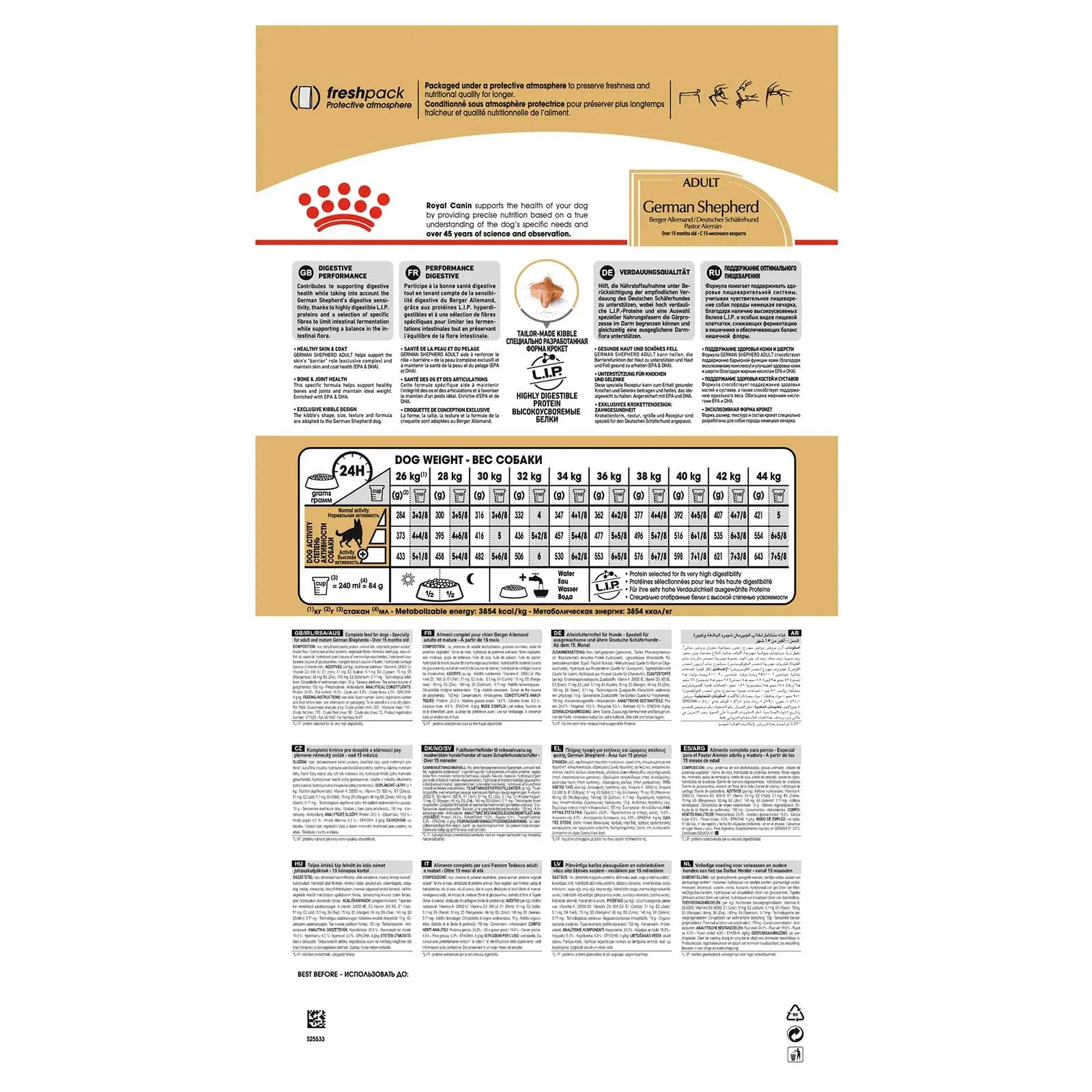 Royal Canin Dog Food Adult German Shepherd - Kellyville Pets